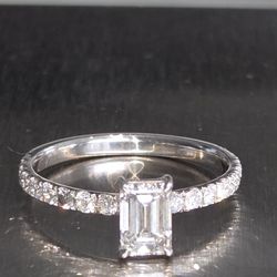 1.07ctw Lab Diamond Ring Vs1 H 14k Gold 