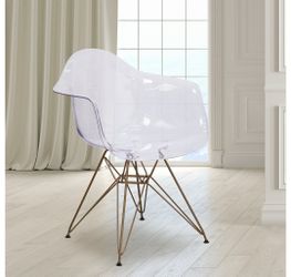 Transparent discount vanity chair