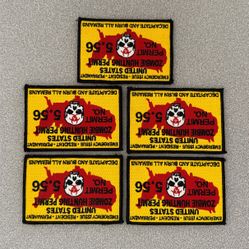 Patches ~ Zombie, Velcro Backing ~ 5 Patches