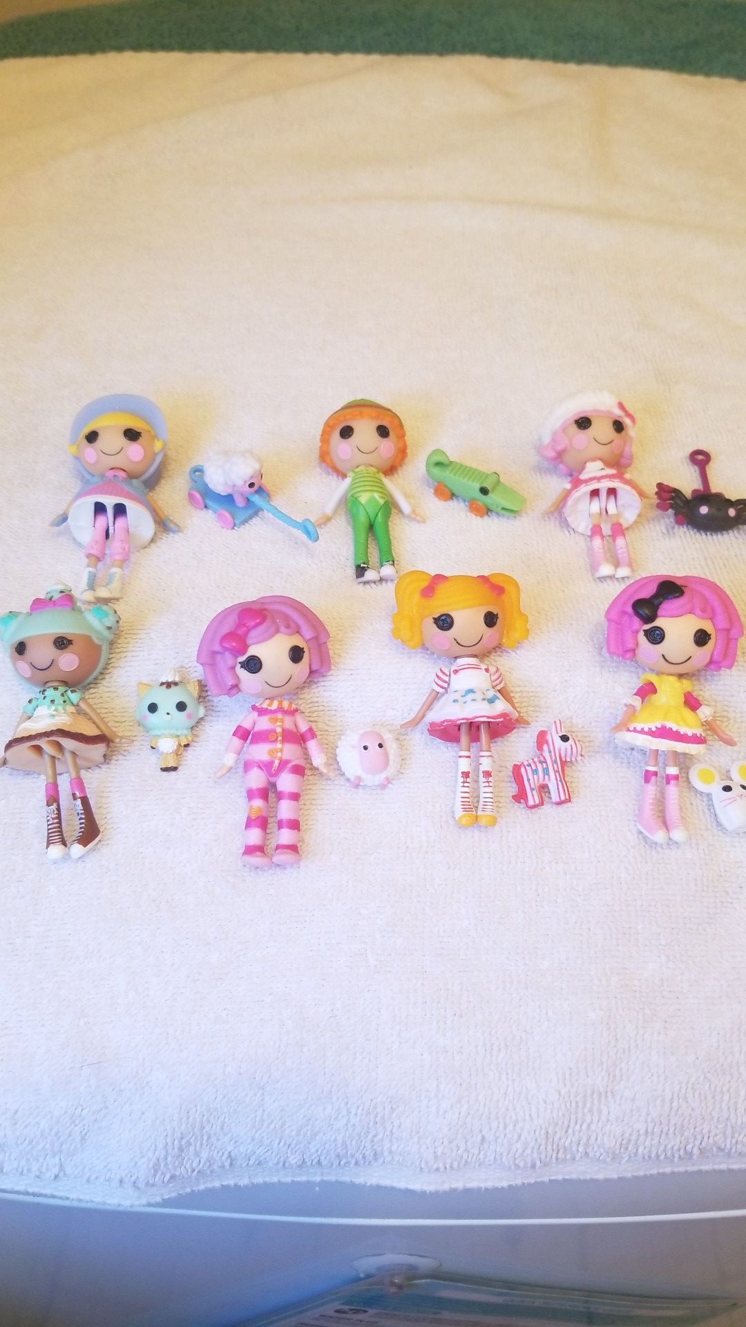 6 lalaloopsy minis dolls girls, 1 Lalaloopsy minis boy & 7 pets pets