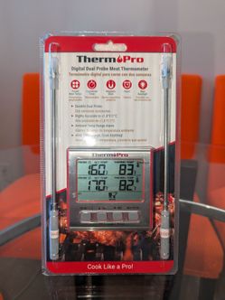 NEW ThermoPro Digital Dual Probe Meat Thermometer BBQ Smoker Grill