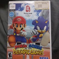Nintendo Wii Game Mario Sonic At The Olympic Games Use