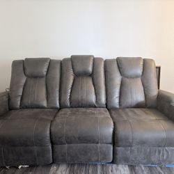 Charcoal Gray Loveseat Couch