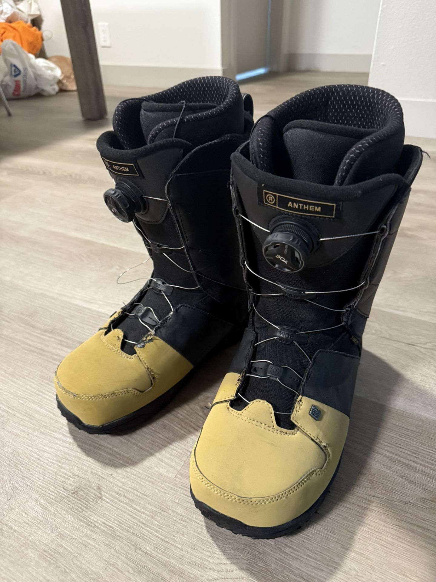 Ride Anthem Snowboard Boots Size 10.5 Men’s BOA