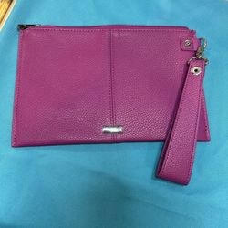 Thirty-One 31 Jewell Wristlet Wallet Fuchsia Pebble Finish NEW