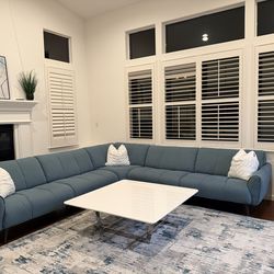Blue modern sectional