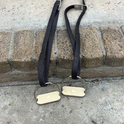 4” Stirrup Irons With 44” Stirrup Leathers For Kids