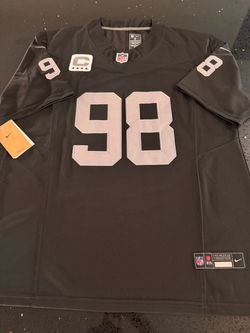 Raiders #98 Max Crosby Jersey