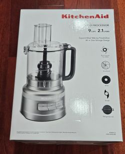 KitchenAid 9 Cup Food Processor - Silver
