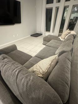 Radley 4-Pc. Fabric Chaise Sectional Sofa – $1,000 OBO
