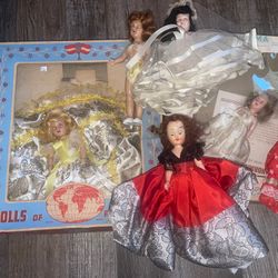 Antique Lot Nancy Ann Sleepy Eyed Dolls 