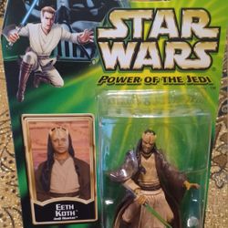 Star Wars Eeth Korh Action Figure Powerbof The Jedi 2001 