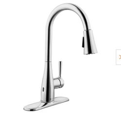 Sadira Touchless Single-Handle Pull-Down Sprayer Kitchen Faucet with TurboSpray and FastMount in Chrome