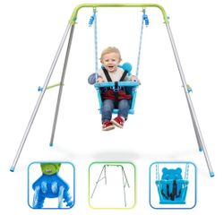 Sportspower My 1st Toddler Indoor & Outdoor Backyard Swing Set Play Structure