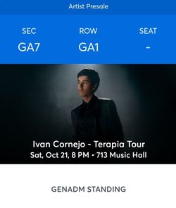 Ivan Cornejo Ticket