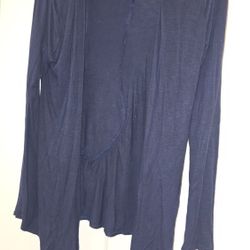 Robin K Blue Cardigan S Small Women Top