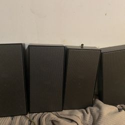 Sony Ss-srpft1 Bookshelf And Wall Mounted Speakers Tested Work Great No Crackling