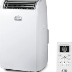 BLACK+DECKER Air Conditioner, 14,000 BTU Air Conditioner Portable for Room up to 700 Sq. Ft. with Remote Control, White