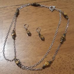 Antique Sterling Silver Jewelry Set