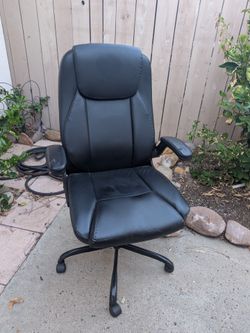 Black Leather Executive Office Chair for FREE