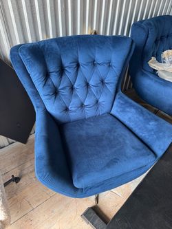 2 Blue Pottery Barn Lounge chairs $1,000 for both