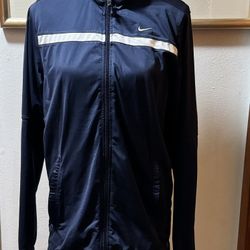 Nike Men's Navy Blue Jacket Size M