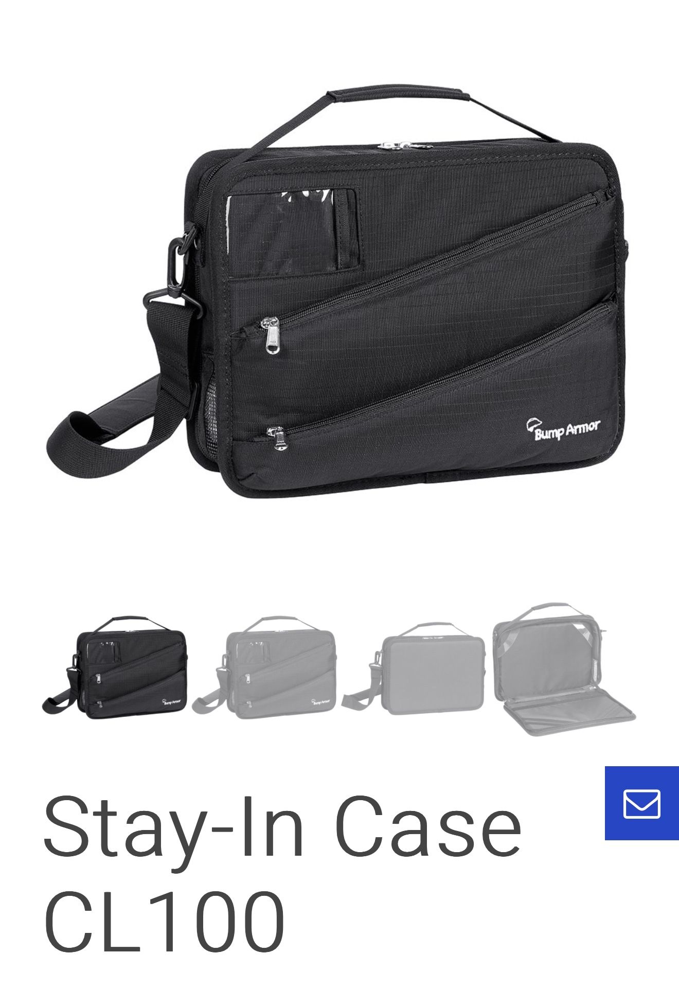 Bump Armor Stay-In Case CL100 - Tablet/Notebook carrying case - 11.6" - black