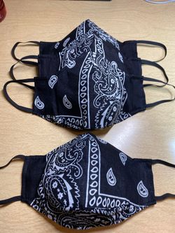 $10 each with filter 100% cotton and washable