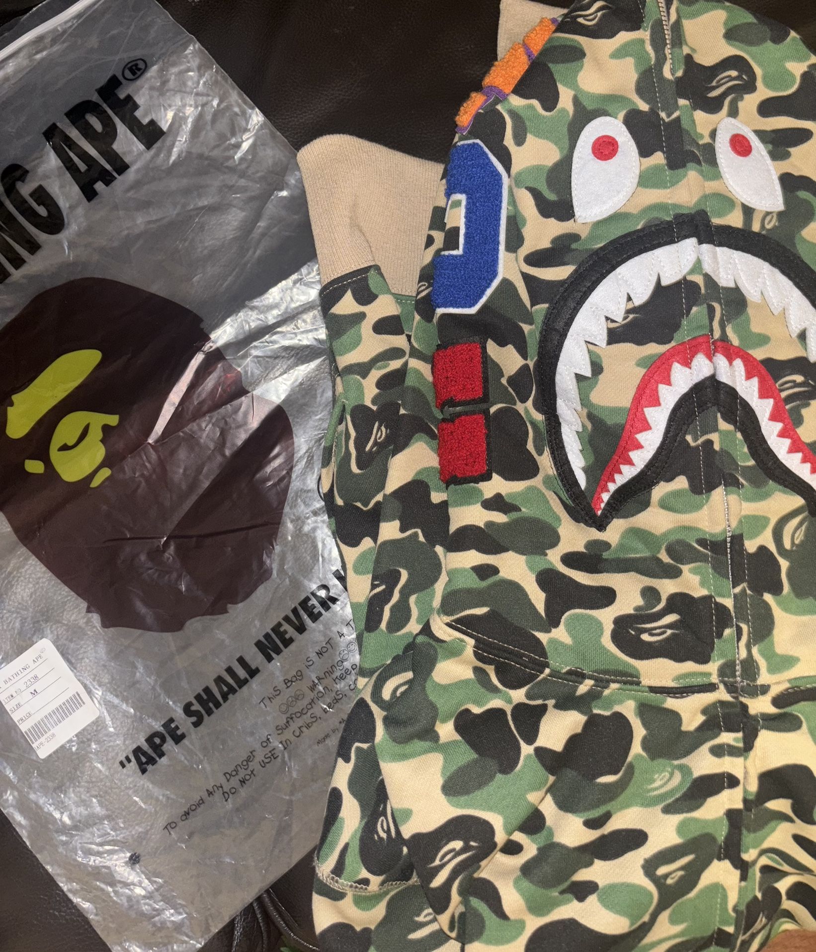 Green Camo Bape Zipup Hoodie