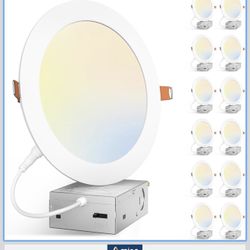 Amico Led Recessed Light 7” Pack 12