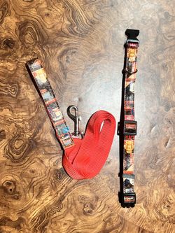 FOR SALE: Custom LV Small/Medium Dog Collar & Leash - $40