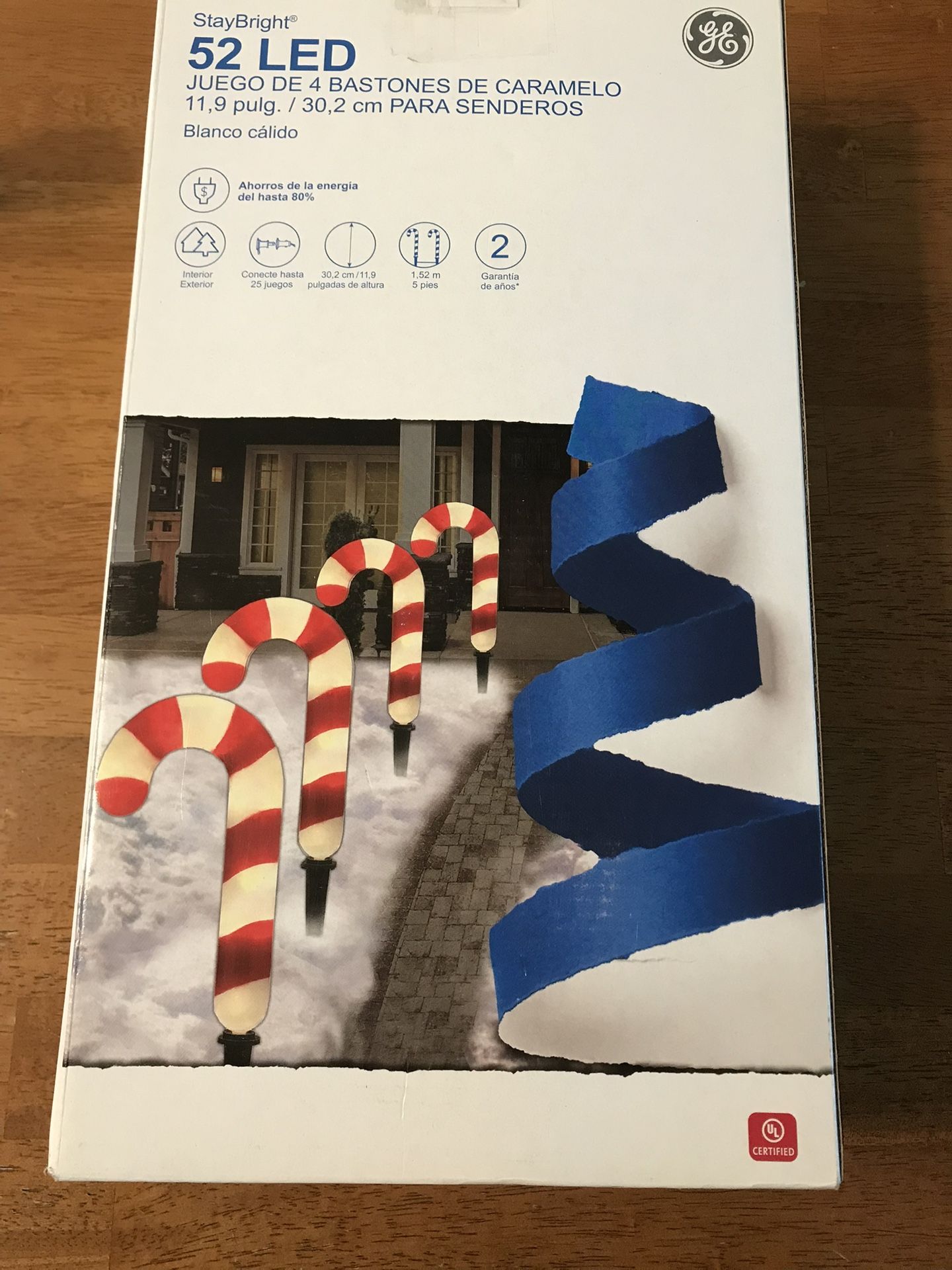 Christmas Led Lighted Candy Cane Christmas Decoration For Yard New