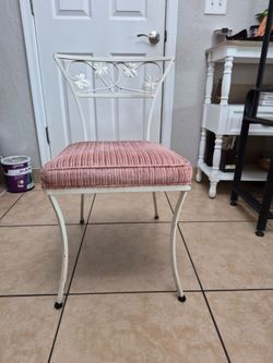 Vintage Single Wrough Iron Chair