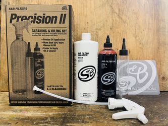 S&B Filters 88-0008 Precision II Cleaning & Oil Kit (Red Oil) Air Filter