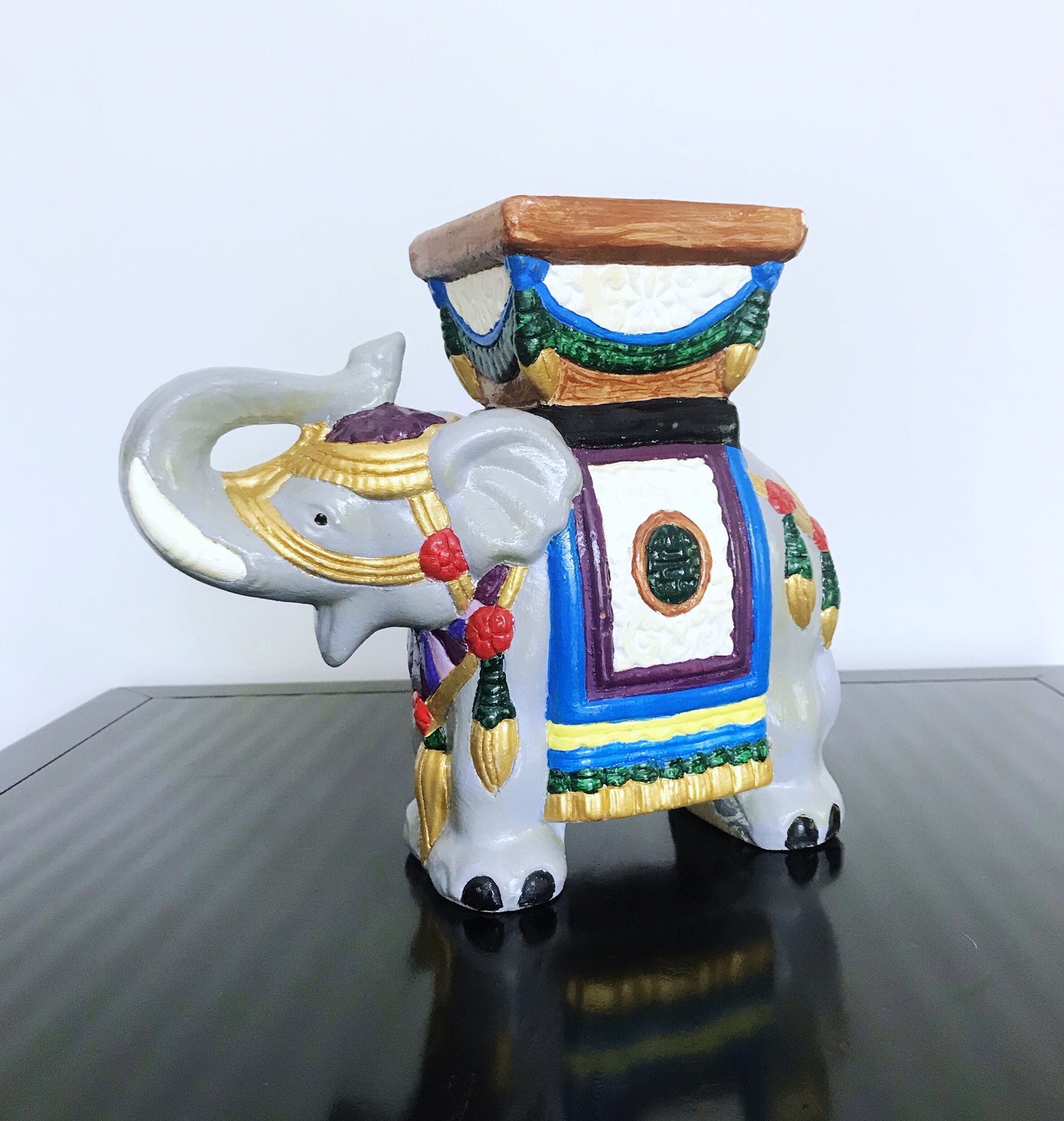 Vintage Ceramic Elephant Planter