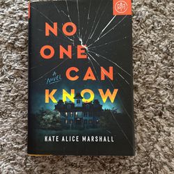No One Can Know By Kate Alice Marshall 