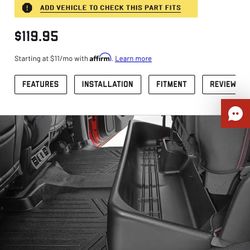 Chevy Under Seat Storage 