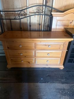 Solid wood antique dresser