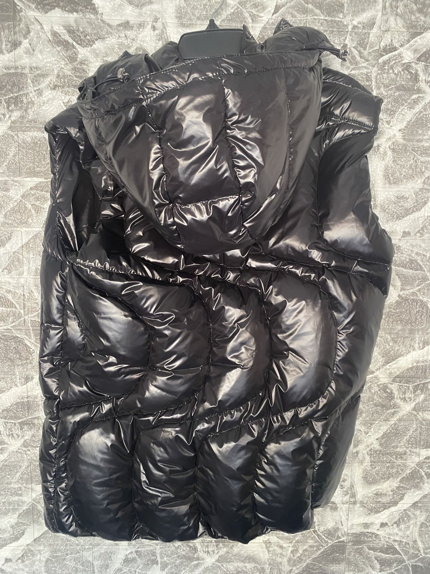 Black Moncler Vest With Hoodie / Size S
