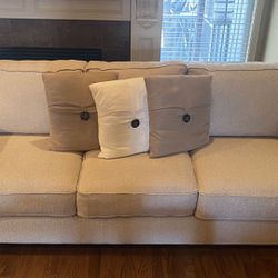 Couch & 2 Wingback Chairs w/ Ottoman