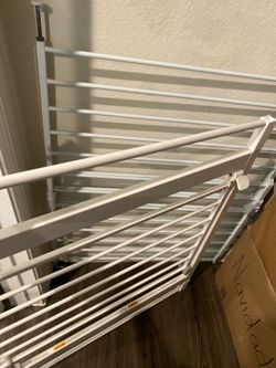 Adjustable Stair Safety Gates – White – Set of 2