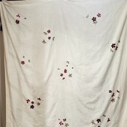 Pier One Fall Light Tan Linen Style Shower Curtain (used for center curtain panel never in bathroom)
