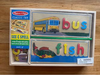 Melissa & Doug See & Spell Wooden Educational Toy