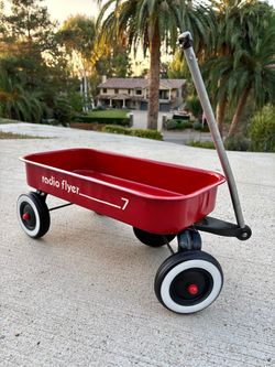 Vintage Radio Flyer Red Steel Wagon