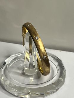 14 kt gold bracelet with diamonds
