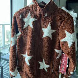 Fleece/sherpa Zip Up Jacket 