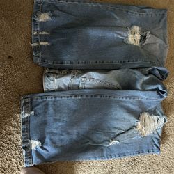 Lane Bryant distressed jeans