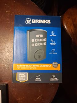 Brinks electronic deadbolt