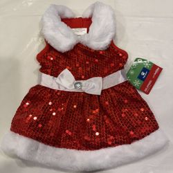 NEW Top Paw Pet Holiday Collection Dog Apparel “Mrs Claus Sequin Dress “ - Size Medium 