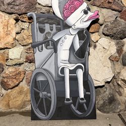 Nightmare Before Christmas Dr Finkelstien Wood Art